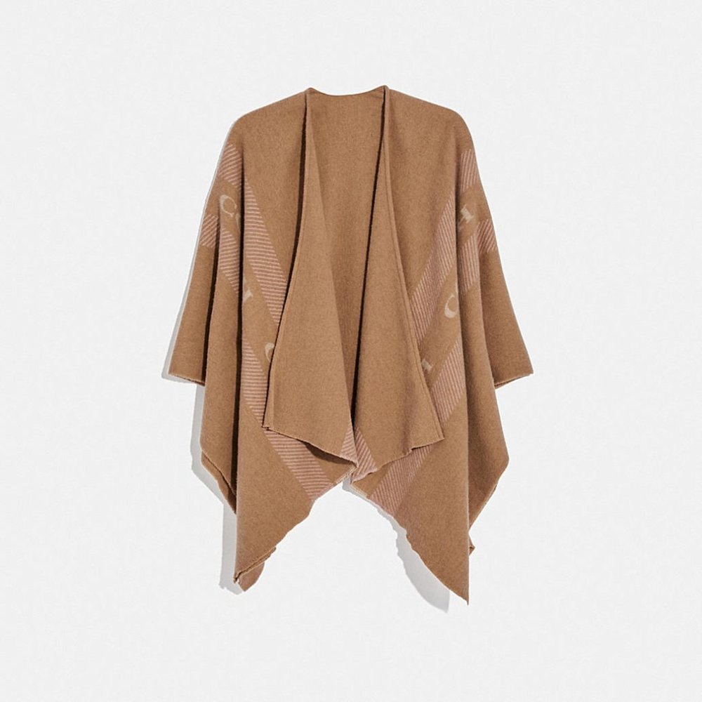VARSITY STRIPE PONCHO